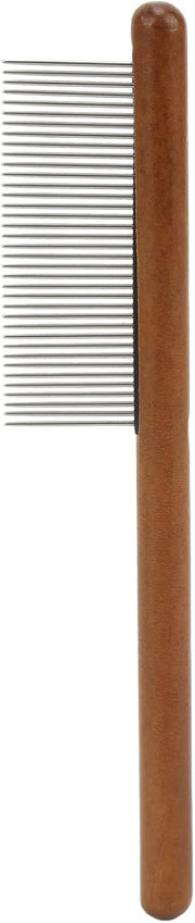 Bamboo Round Handle Single Pet Comb